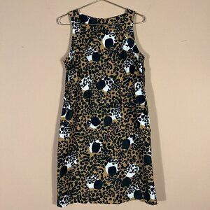 Zinzane Jaguar Halter Black/Beige Dress‎ NWT